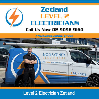 Level 2 electrician standing in front of white service van in Zetland